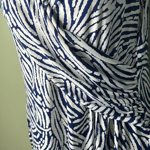 Samantha Brown Getaway  dress by Travel Smith navy white 1X - Picture 3 of 9